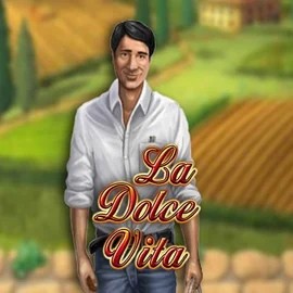 La Dolce Vita slot logo by Gamomat at Legiano Casino