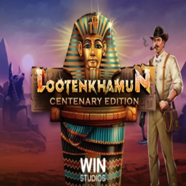 Loot'en Khamun the Dead Sea Scrolls slot logo by Win Studios at Legiano Casino