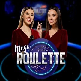 Mega Roulette online game logo by Pragmatic Play on legianokasyno.com
