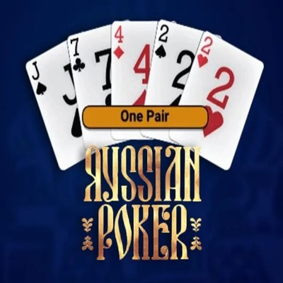 Russian Poker online game logo by OneTouch Games on legianokasyno.com
