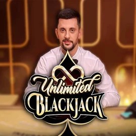 Unlimited Blackjack by Ezugi, showcased at legianokasyno.com – game logo